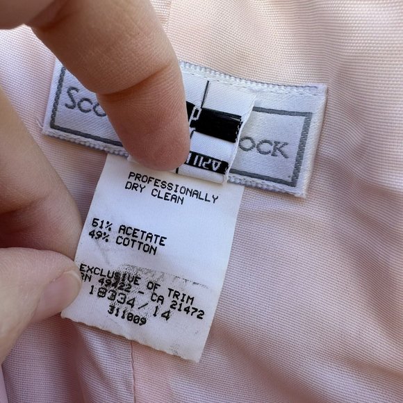 Vintage 90’s Scott McClintock Peach Lace Off Shoulder Party Dress Size 6 - Picture 6 of 9